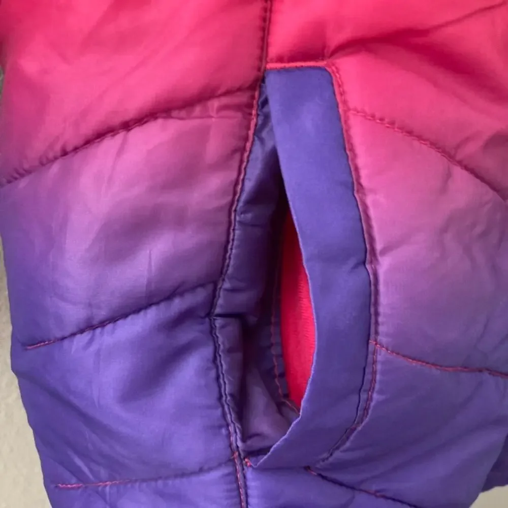 Eddie Bauer Reversible Deer Harbor Hooded Jacket - Pink Purple Ombre - M 10/12